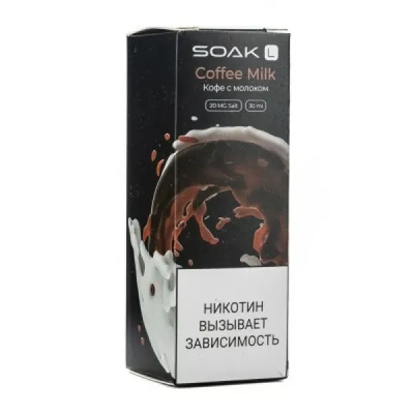 Жидкость SOAK L Coffe Milk 30 мл в Петрозаводске