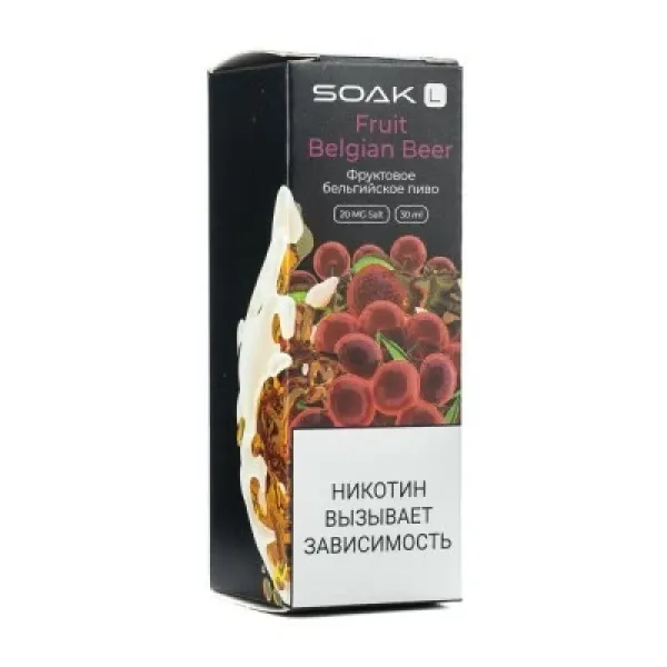 Жидкость SOAK L Fruit Belgian Beer 30 мл в Петрозаводске
