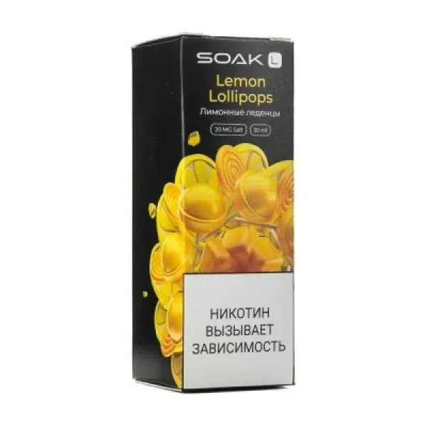 Жидкость SOAK L Lemon Lollipops 30 мл в Петрозаводске