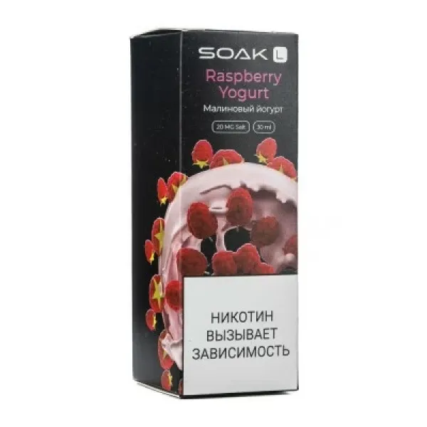 Жидкость SOAK L Raspberry Yogurt 30 мл в Петрозаводске