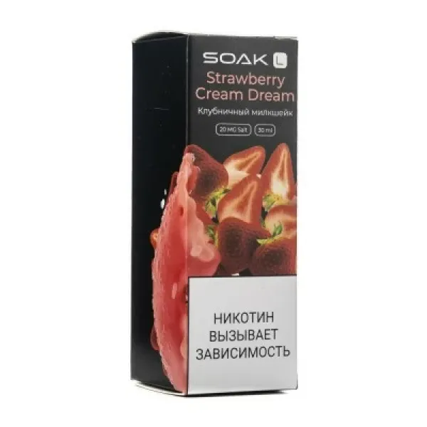 Жидкость SOAK L Strawberry Cream Dream 30 мл в Петрозаводске