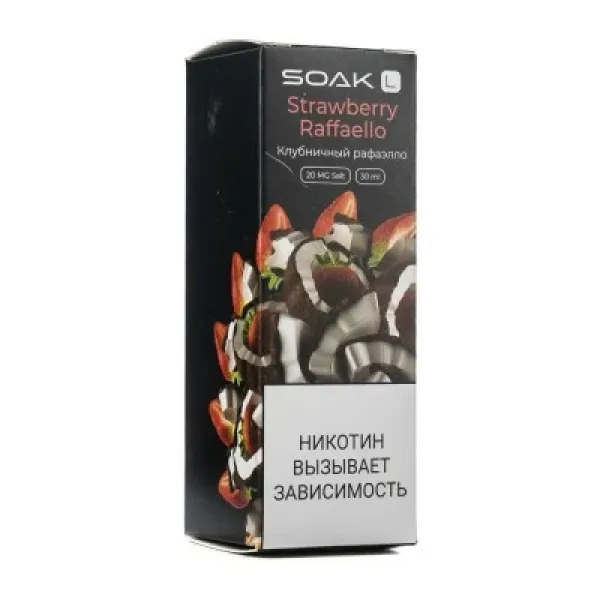 Жидкость SOAK L Strawberry Raffaello 30 мл в Петрозаводске