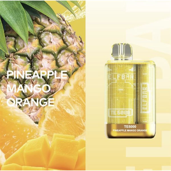 Elfbar TE5000 Pineapple Mango Orange, 5000 тяг в Петрозаводске