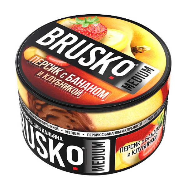 Смесь Brusko Персик с бананом и клубникой 250 гр в Петрозаводске