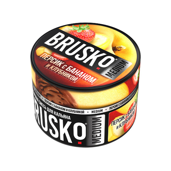 Смесь Brusko Персик с бананом и клубникой 50 гр в Петрозаводске
