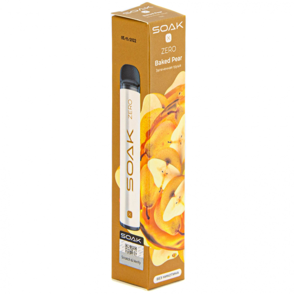 SOAK X ZERO Baked pear 1500 затяжек (без никотина) в Петрозаводске