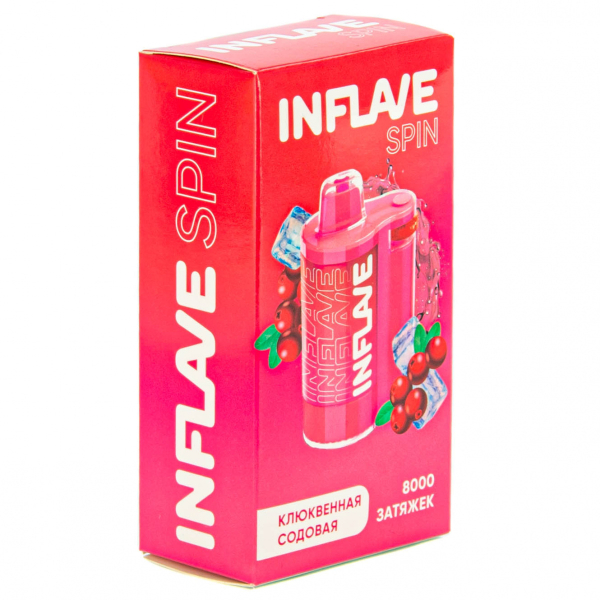 INFLAVE SPIN Клюквенная содовая (8000 затяжек) в Петрозаводске