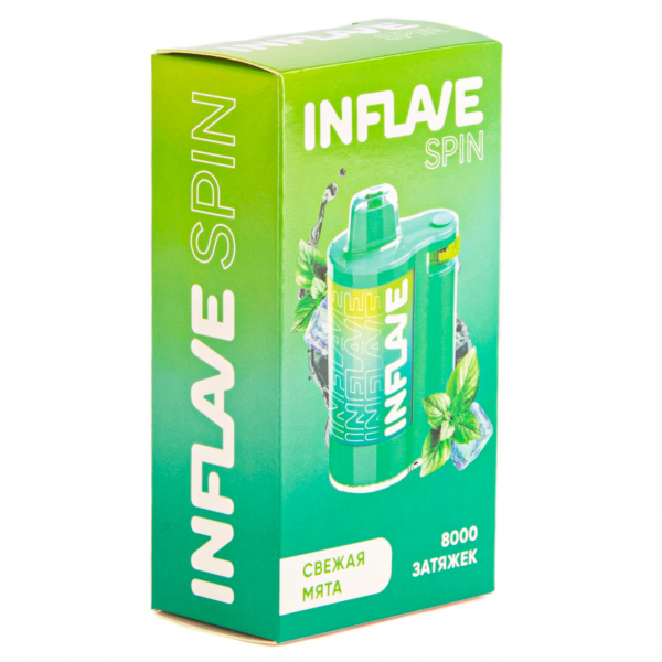 INFLAVE SPIN Свежая мята (8000 затяжек) в Петрозаводске