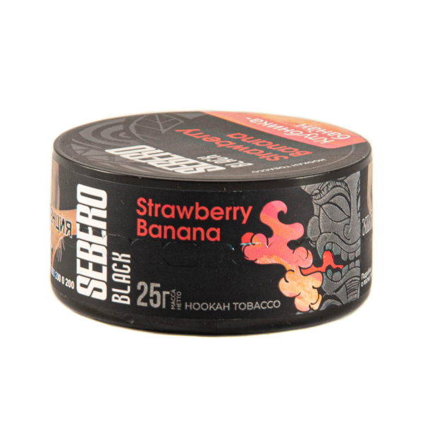 Табак Sebero Black Strawberry Banana  25 грамм в Петрозаводске