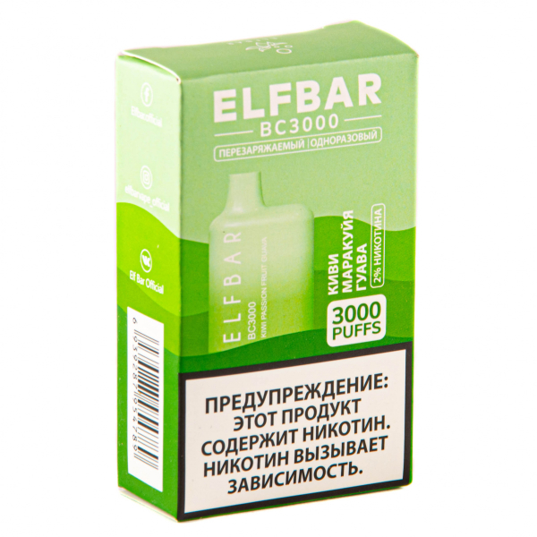 ELF BAR Kiwi Passionfruit Guava (3000 затяжек) 20 мг в Петрозаводске