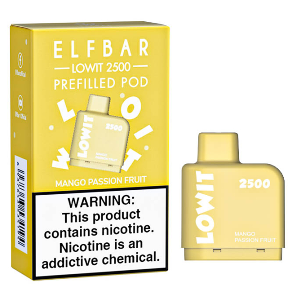 Картридж Elf Bar Lowit 2500 20 мг, 6 мл (Mango Passion Fruit) в Петрозаводске