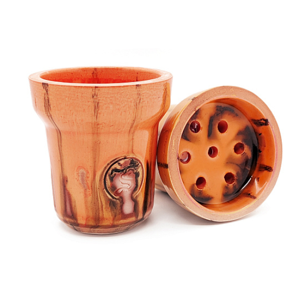 Чаша St Bowls Classic Glaze оранжевая с полосками в Петрозаводске