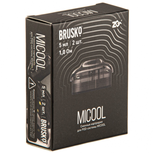 Картридж Brusko Zq Micool 5мл (2шт.) 1.0 в Петрозаводске