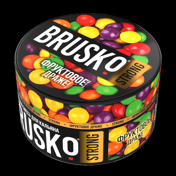 Смесь Brusko Strong фруктовое драже  250 гр в Петрозаводске