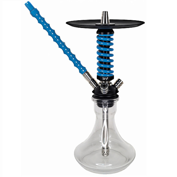 Кальян Mamay Custom Coilovers Micro Черный-Голубой Лак  в Петрозаводске