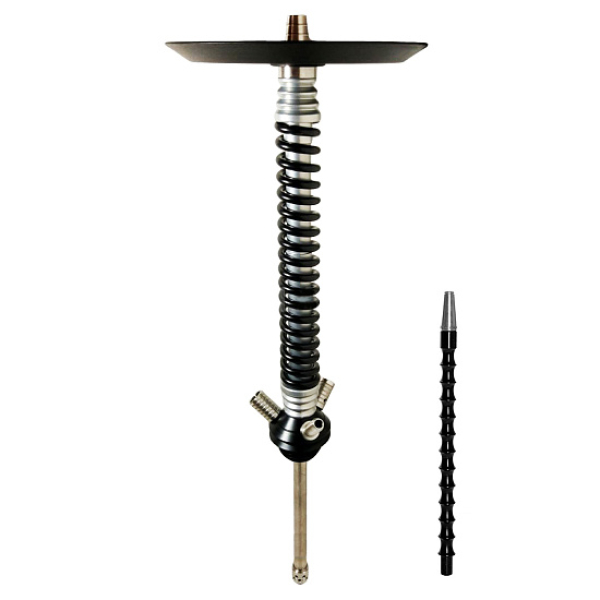 Кальян Mamay Custom V3 №12 Coilovers Хром-Черный  в Петрозаводске