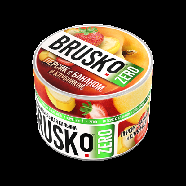 Смесь Brusko Персик С Бананом И Клубникой (Zero)  50 гр в Петрозаводске
