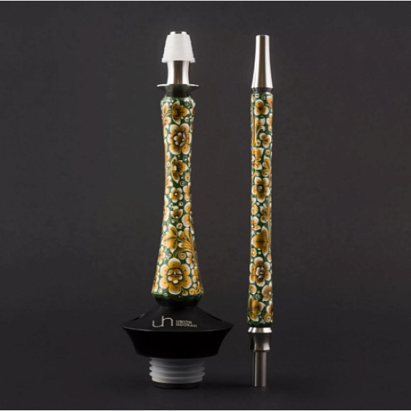Кальян Union Hookah Sleek Хохлома Зеленый  в Петрозаводске