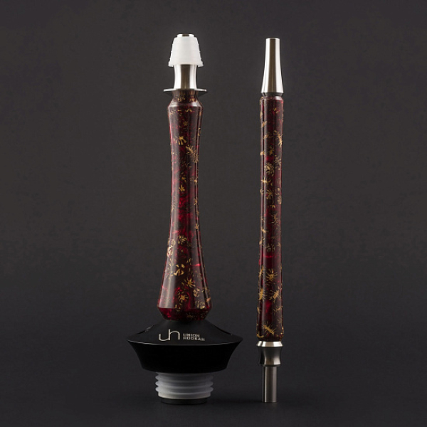 Кальян Union Hookah Sleek Акрил С Шишками Красный   в Петрозаводске
