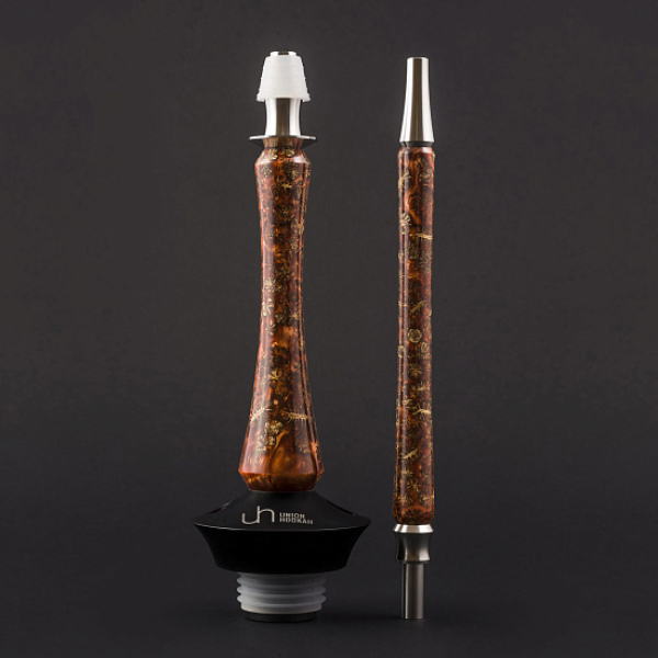 Кальян Union Hookah Sleek Акрил С Шишками Янтарь  в Петрозаводске