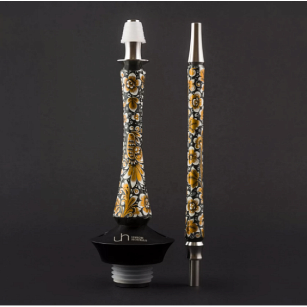 Кальян Union Hookah Sleek Хохлома Черный  в Петрозаводске