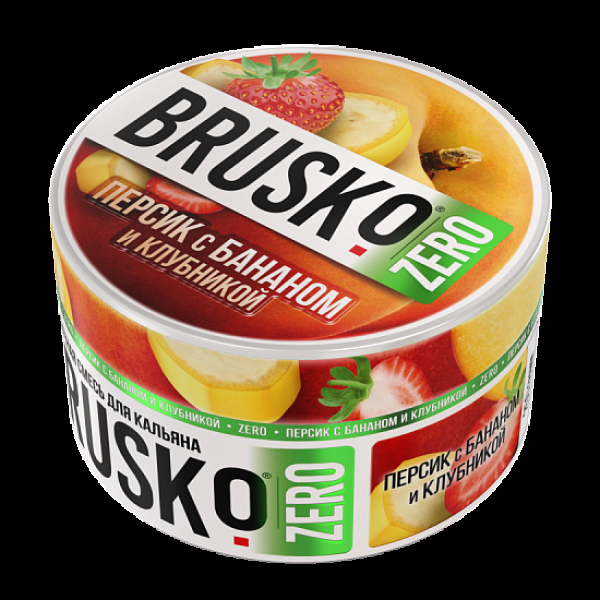Смесь Brusko Персик С Бананом И Клубникой (Zero)  250 гр в Петрозаводске