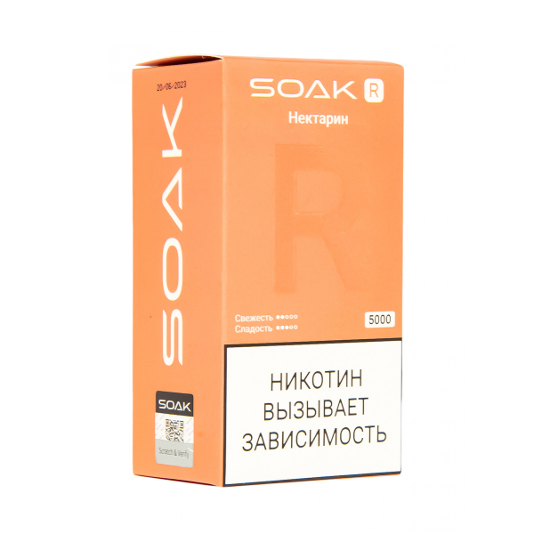 Soak R Нектарин 5000 Затяжек в Петрозаводске