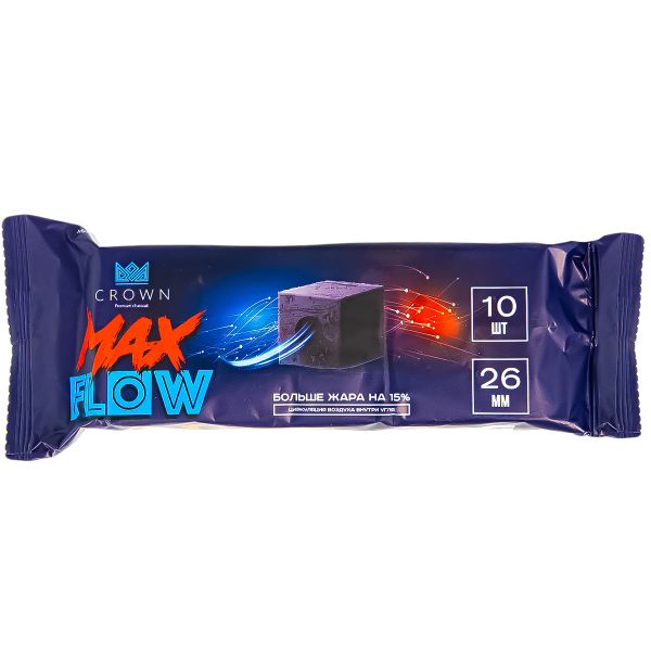 Уголь Crown Maxflow Кокосовый 10 Шт (26 Мм) в Петрозаводске