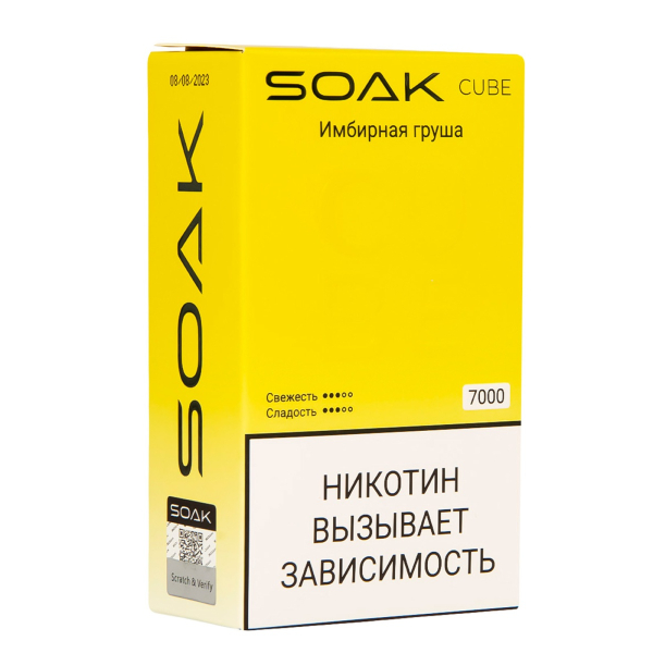 Soak Cube Имбирная Груша 7000 Затяжек в Петрозаводске