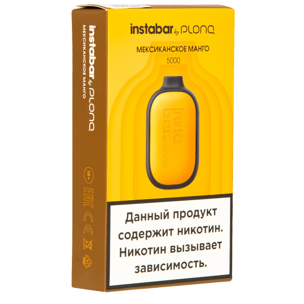 Plonq Instabar Мексиканское Манго (5000 Затяжек) 20 Мг в Петрозаводске