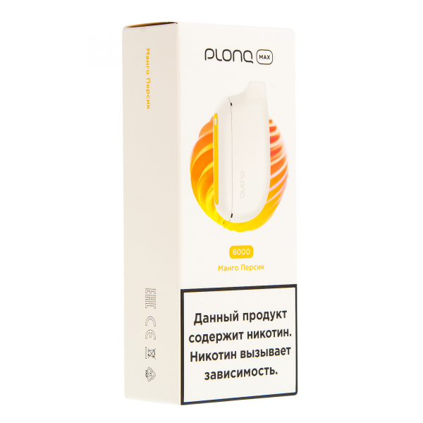 Plonq Max Манго Персик (6000 Затяжек) 20 Мг в Петрозаводске