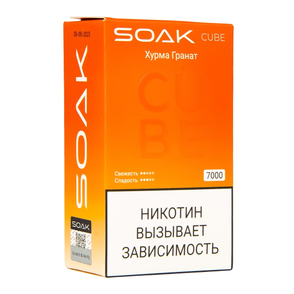 Soak Cube Хурма Гранат 7000 Затяжек в Петрозаводске