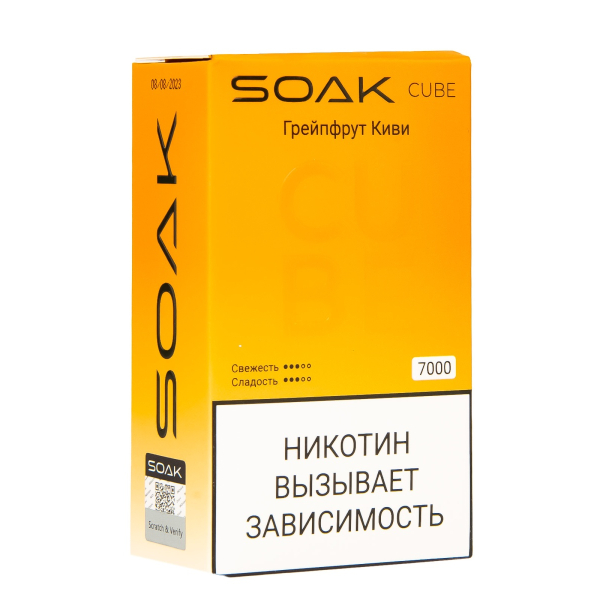 Soak Cube Грейпфрут Киви 7000 Затяжек в Петрозаводске