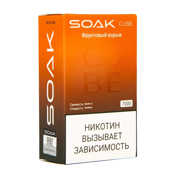Soak Cube Фруктовый Взрыв 7000 Затяжек в Петрозаводске