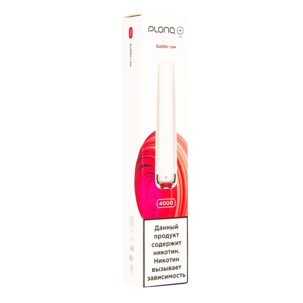 Plonq Plus Pro Баббл Гам (4000 Затяжек) 20 Мг в Петрозаводске