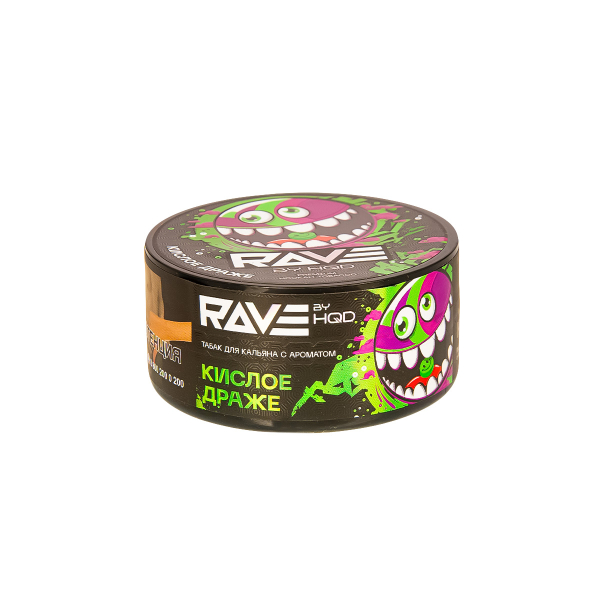 Табак Rave By Hqd Кислое Драже  25 грамм в Петрозаводске