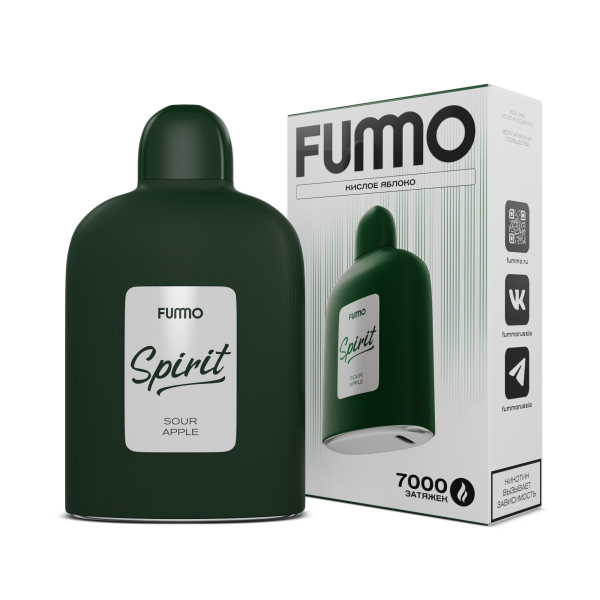 Электронка Fummo Spirit Кислое Яблоко  в Петрозаводске