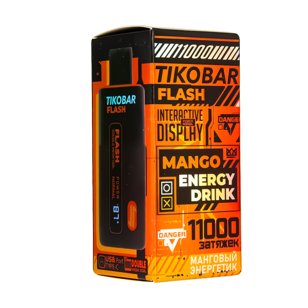 Электронка Tikobar Flash Манговый Энергетик 11000 Затяжек в Петрозаводске
