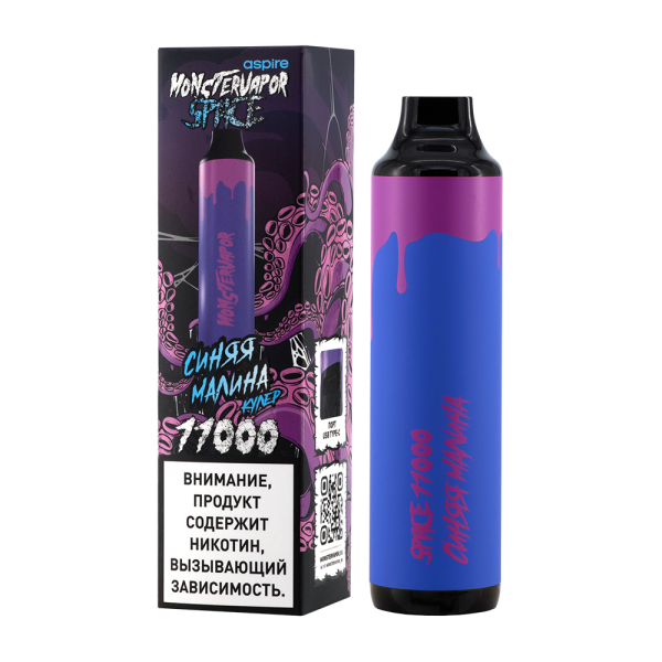 Электронка Monstervapor Space Синяя Малина (11000 Затяжек) в Петрозаводске