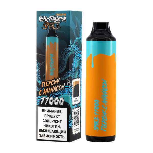 Электронка Monstervapor Space Персик И Ананас (11000 Затяжек) в Петрозаводске