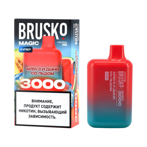 Электронка Brusko Magic Арбуз Дыня Со Льдом (3000 Затяжек) в Петрозаводске