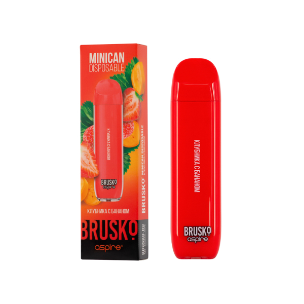 Электронка Brusko Minican Клубника С Бананом (1500 Затяжек) в Петрозаводске