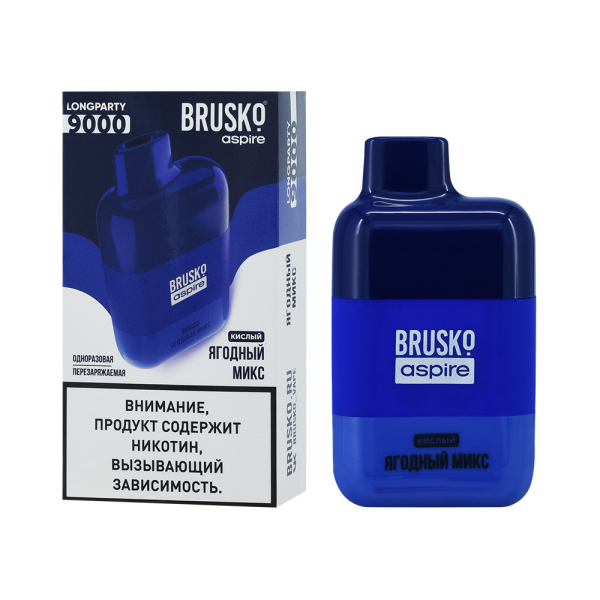 Электронка Brusko Longparty Ягодный Микс (9000 Затяжек) в Петрозаводске