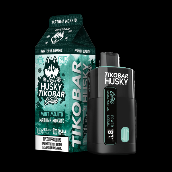 Электронка Tikobar Husky Сибирь Мятный Мохито 12000 Затяжек в Петрозаводске
