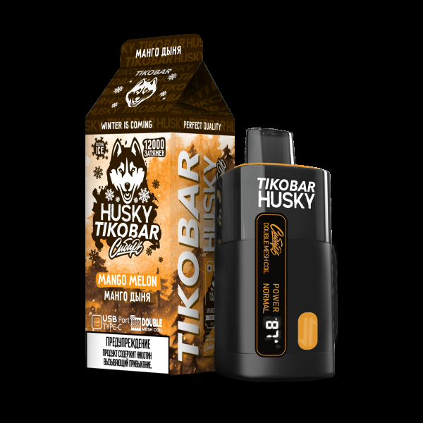 Электронка Tikobar Husky Сибирь Манго Дыня 12000 Затяжек в Петрозаводске