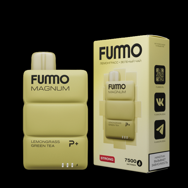 Электронка Fummo Magnum Лемонграсс Зеленый Чай (7500 Затяжек) в Петрозаводске