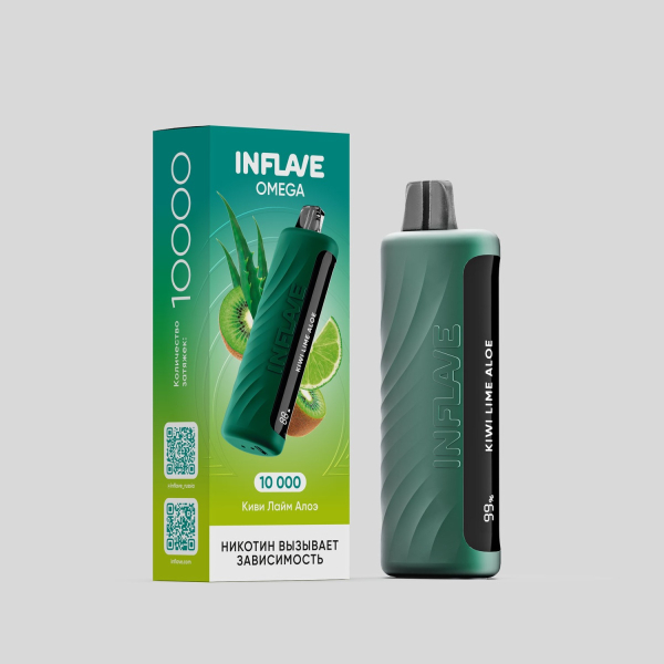 Электронка Inflave Omega Киви Лайм Алоэ (10000 Затяжек) в Петрозаводске
