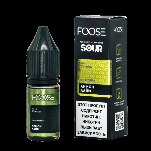 Жидкость Foose Sour Лимон Лайм 10 Мл в Петрозаводске
