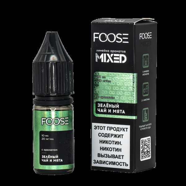 Жидкость Foose Mixed Зеленый Чай И Мята 10 Мл в Петрозаводске