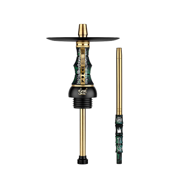 Кальян Alpha Hookah Beat Vndl Green Тонированная Колба  в Петрозаводске